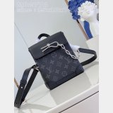 Nano Steamer Monogram Eclipse M82774 Knock Off Louis Vuitton Bag