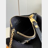 Louis Vuitton Knockoff M80885 Sale Key Pouch Monogram Empreinte Leather Black