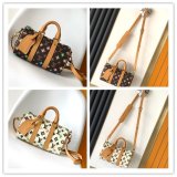 7 Star LOUIS VUITTON M24849 Keepall 25  Monogram Eclipse Reverse BAG