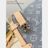 Louis Vuitton M13285 Side Trunk MM Bag Luxury Monogram Denim Grey
