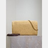 Top Quality YSL Kate Chain Bag With Tassel In Raffia 604276