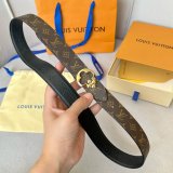 Replica Handbag Store LOUIS VUITTON Women Flowergram Belt 30MM