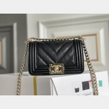 Replica Handbag Store CC 67085 Le Boy Replica Bag caviar leather 20cm