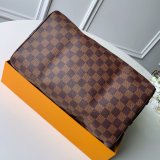 AAA+ Louis Vuitton Replica Speedy Bandoulière 25 30 35 Damier Ebene in Marron