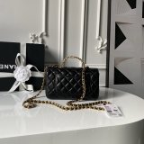 Top Mini Flap Quality AS5813 Black Bag