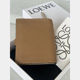 Loewe Compact zip wallet in soft grained calfskin