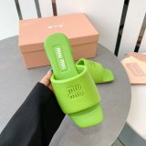 Perfect MiuMiu Bread Slippers Summer Replica Sandals