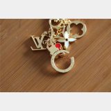 Top Quality Louis Vuitton Fleur de Monogram Bag Charm Chain M65111 Gold