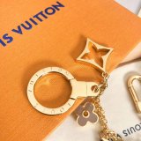 Top Quality Louis Vuitton Fleur de Monogram Bag Charm Chain M65111 Gold