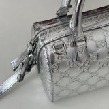 Gucci Fashion 848889 GG Emblem Small Boston Bag