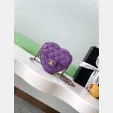 Quality Micro AP2784 Heart Clutch With Chain Bag