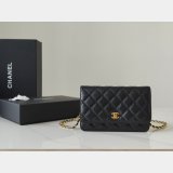Fashion AP4241 Chain Wallet Knockoff Black Bag