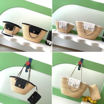 High Quality Large Tote Shopping Braided Straw AS5951 & AS5952 Bag