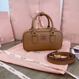 Replica Handbag Store Miu Miu Arcadie Leather Bag 5BB142