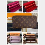 Top LV Monogram Canvas Zippy Wallet