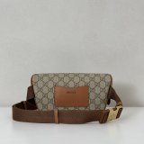 Gucci 821165/821162 GG Emblem Small Belt Knockoff Bag