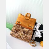 Inspired Best AS4561 Cruise 2024/25 Flap Sequins Gold-Tone Bag