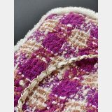 Top Quality Tweed Shearling Lambskin Shopping AS5688 & AS5689 Bag