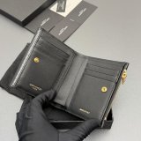 SAINT LAURENT MATELASSE GRAIN LEATHER WALLET 582296