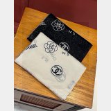 Designer Chanel Camellia Cashmere Scarf Top