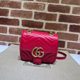 Copy Gucci Replica GG Marmont Shoulder Replica Handbag Store 739682 Luxury Bag