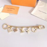 Top Quality Louis Vuitton Fleur de Monogram Bag Charm Chain M65111 Gold