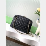 Replica Handbag Store Replica AS5187 Sheepskin Black Camera Bag