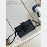 Designer Louis Vuitton Petite Malle Luxury Copy M24303 Black Bag