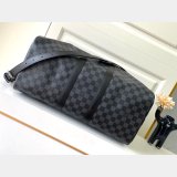 LV Keepall Replica Keepall Bandouliere N41418/N41416/N41413 Damier Graphite Canvas