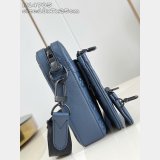 Louis Vuitton Trio Messenger G65 AAA+ M14785 Copy Navy Blue Bags