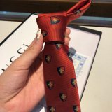 Gucci Silk tie Jacquard crafts insect pattern