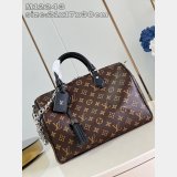 Louis Vuitton Luxury Copy M12243 Speedy Soft 30 Dark Monogram Bag