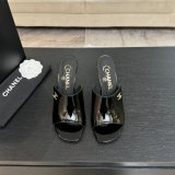 CC 26 Patent Calfskin Mules