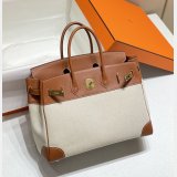 Hermes Birkin 35cm Canvas Swift Handbags