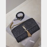 Top Quality YSL Kate Chain Bag With Tassel In Raffia 604276