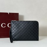 Gucci AAA+ 1:1 850223 Black GG Emblem Pouch Bag