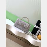 AAA+ AP3238 Flap Phone Holder With Chain Grained Shiny Bag