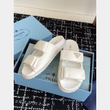 2025 Prada Padded Nappa Leather Slides