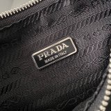 Prada Replica Handbag Store Zip Women's Hobo Black/Rose Bags Leather Handle