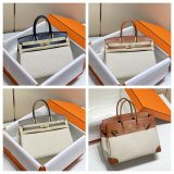Hermes Birkin 35cm Canvas Swift Handbags