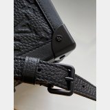 7 Star Louis Vuittons Soft Trunk H25 M55700 Black Bag