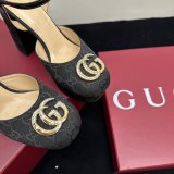 Women's Platform Pump With Double G Canvas