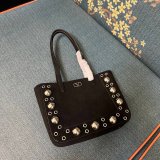 Top Valentino GARAVANI NELLCOTE TOTE  suede BAG SMALL