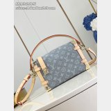 Louis Vuitton M13285 Side Trunk MM Bag Luxury Monogram Denim Grey