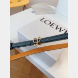 Replica Handbag Store Loewe Women Belt 1:1 Mirror Smooth 1.5cm Width
