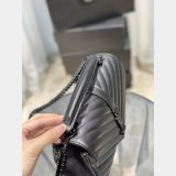 YSL Fake 392737 College Medium Chain Bag in Matelassé Leather