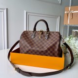AAA+ Louis Vuitton Replica Speedy Bandoulière 25 30 35 Damier Ebene in Marron