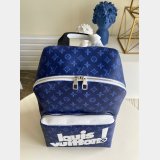 Luxury Louis Vuitton Cheap M45879 Discovery Backpack Monogram Other Blue