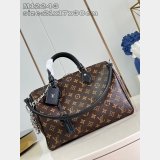 Louis Vuitton Luxury Copy M12243 Speedy Soft 30 Dark Monogram Bag