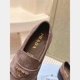 Prada suede women loafers